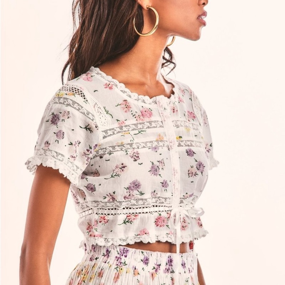 LoveShackFancy Farley Crop Top - Fruit Bliss